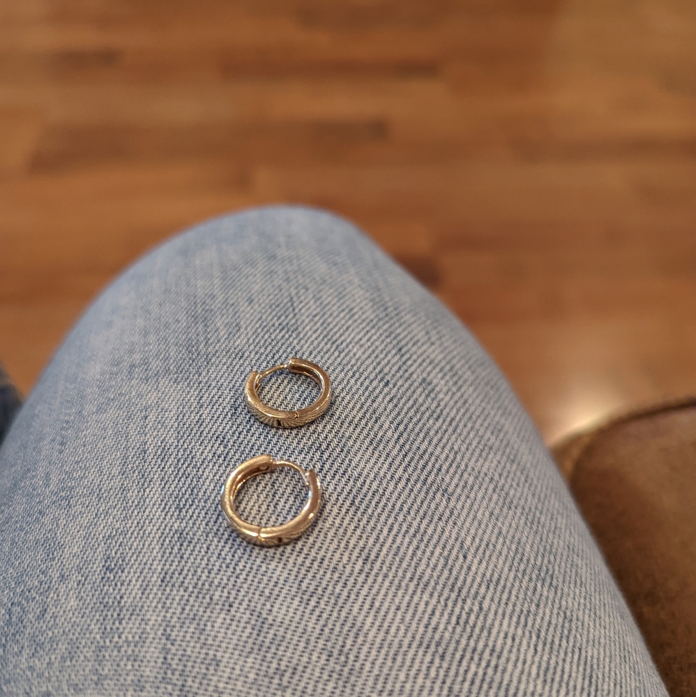 14k yellow gold Huggies Earrings